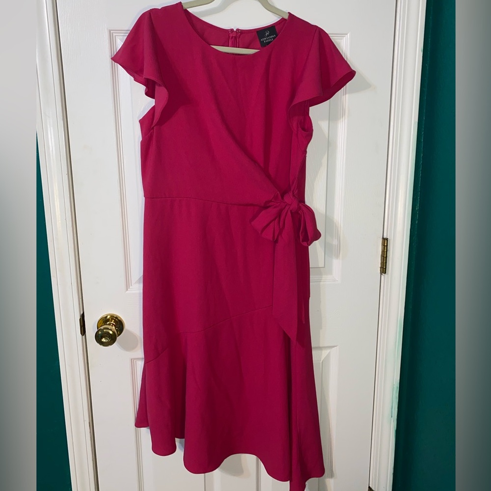 Adrianna Papell Fuchsia Midi Dress‎